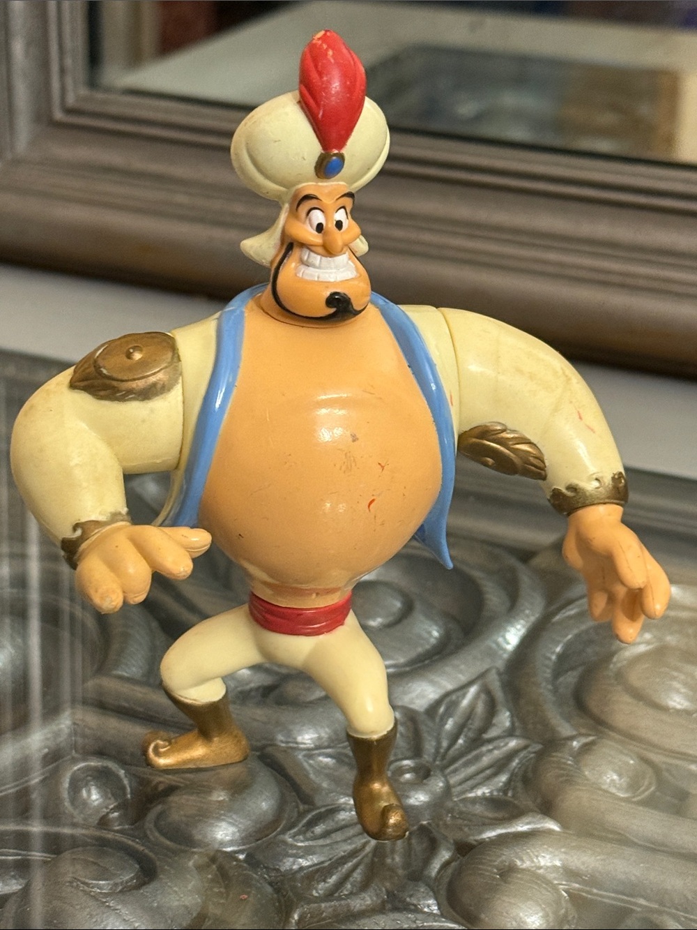 1993 Mattel Disney Aladdin Parade Leader Genie Action Figure 5” Toy